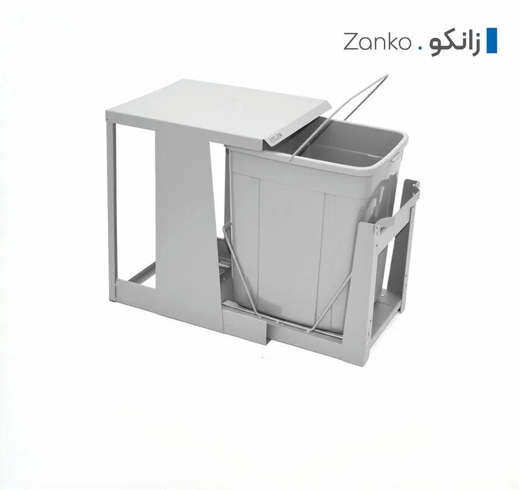 سطل زباله تک مخزنه بزرگ ریل کف تاندم
