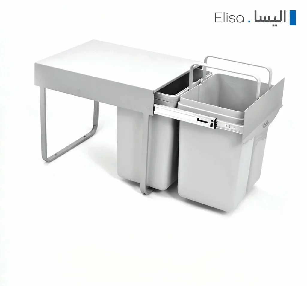 سطل زباله دو مخزنه ریلی متوسط